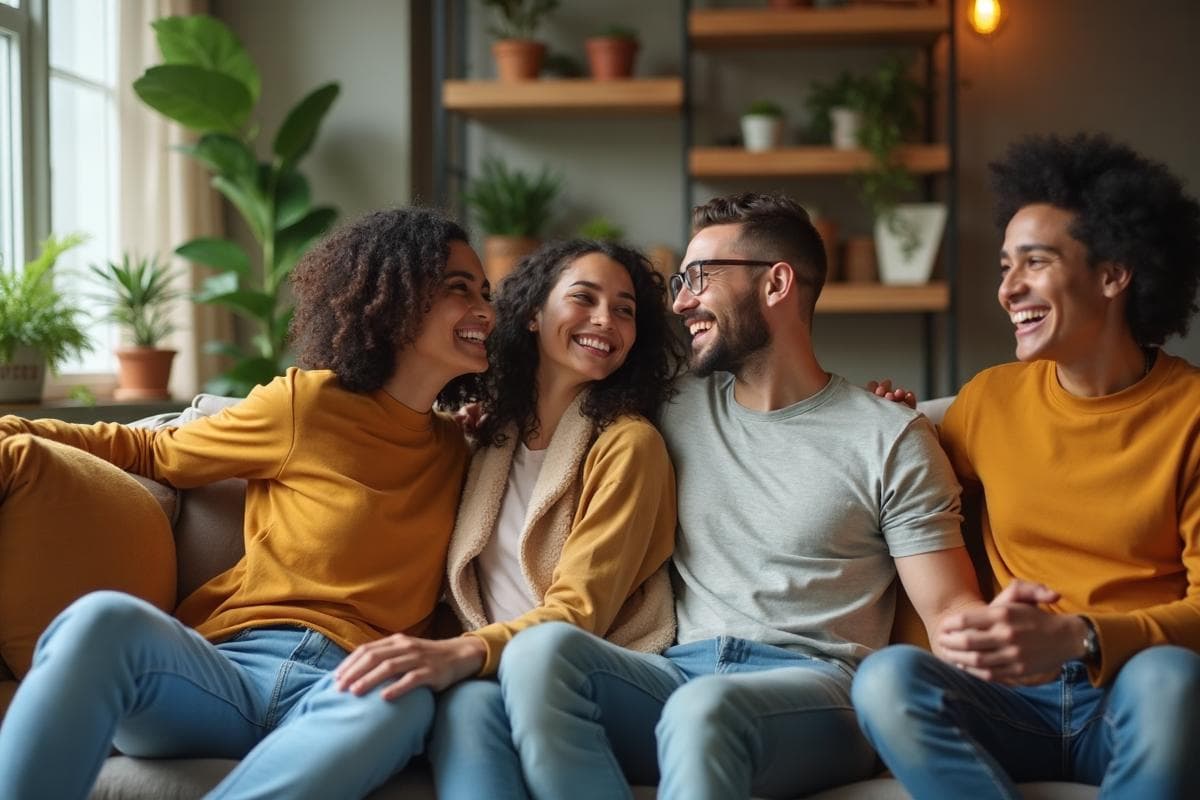 Happy people after therapy
